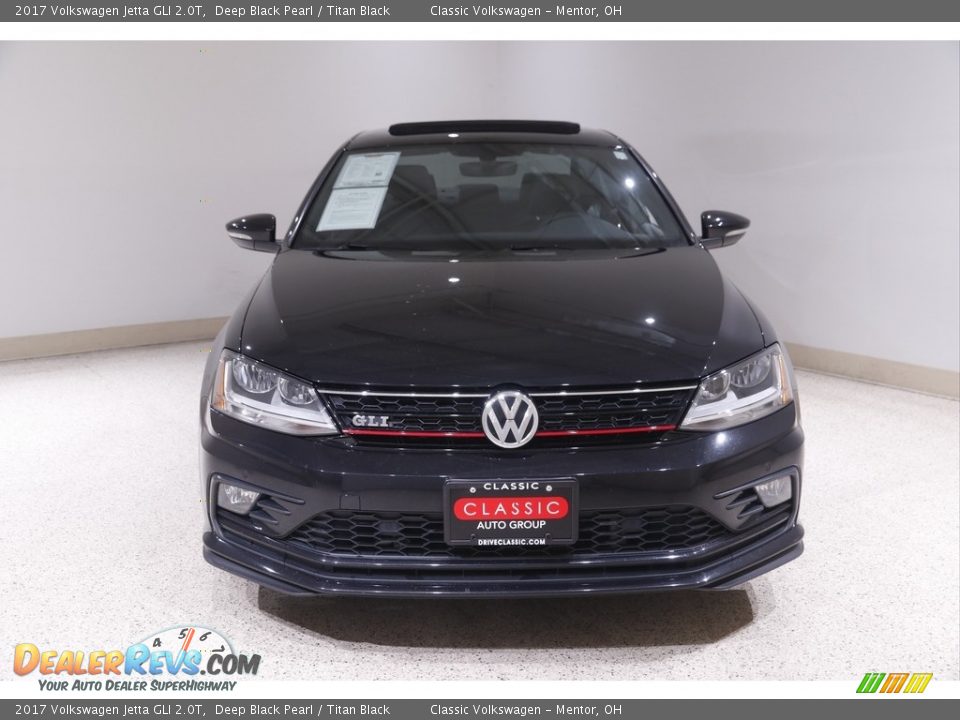 2017 Volkswagen Jetta GLI 2.0T Deep Black Pearl / Titan Black Photo #2