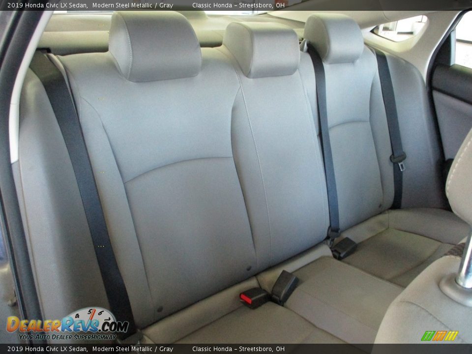 2019 Honda Civic LX Sedan Modern Steel Metallic / Gray Photo #22