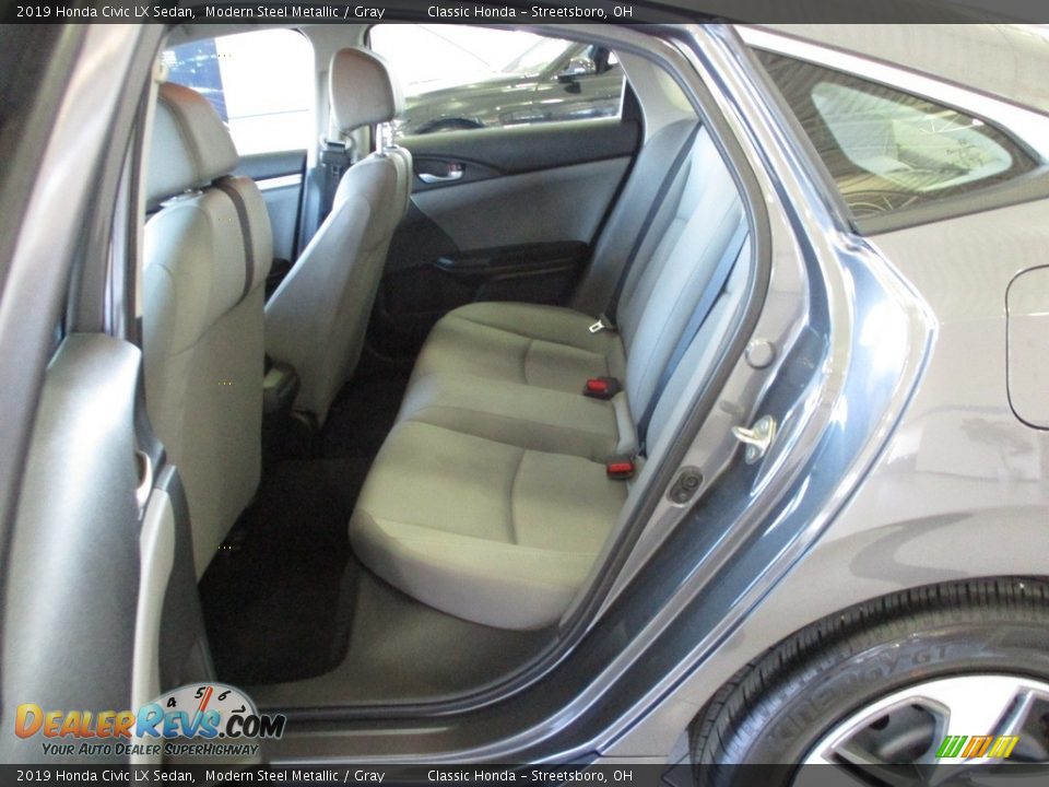 2019 Honda Civic LX Sedan Modern Steel Metallic / Gray Photo #24