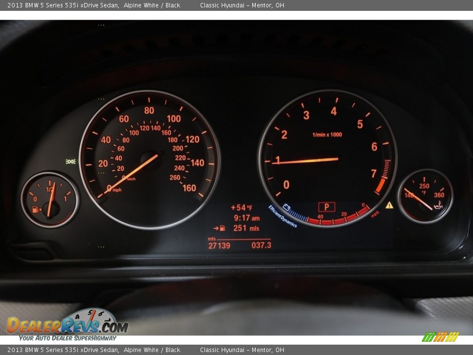 2013 BMW 5 Series 535i xDrive Sedan Alpine White / Black Photo #8