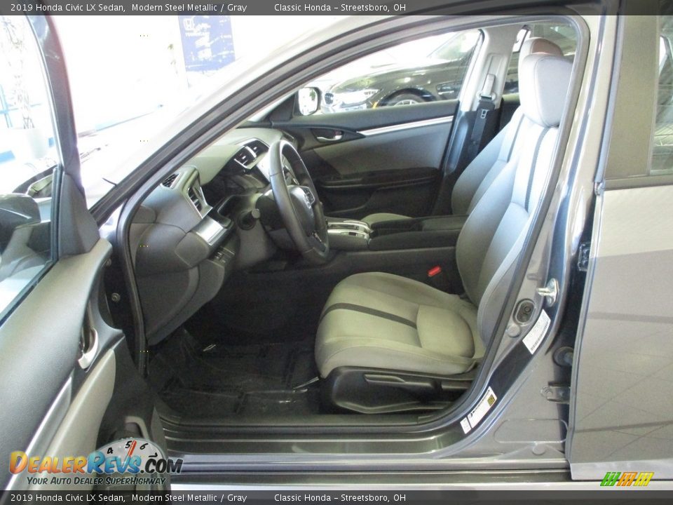 2019 Honda Civic LX Sedan Modern Steel Metallic / Gray Photo #27