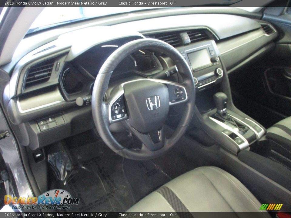 2019 Honda Civic LX Sedan Modern Steel Metallic / Gray Photo #29