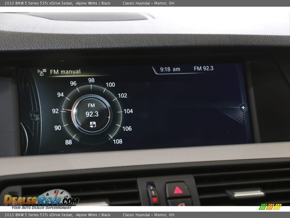 2013 BMW 5 Series 535i xDrive Sedan Alpine White / Black Photo #12