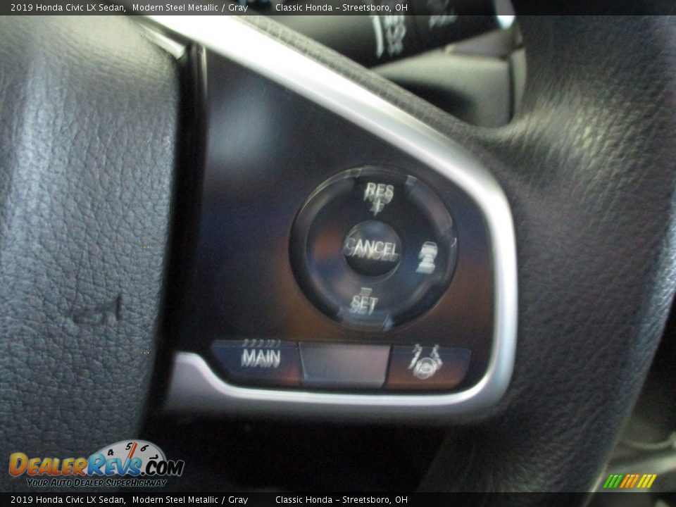 2019 Honda Civic LX Sedan Modern Steel Metallic / Gray Photo #34