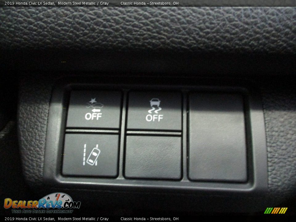2019 Honda Civic LX Sedan Modern Steel Metallic / Gray Photo #35