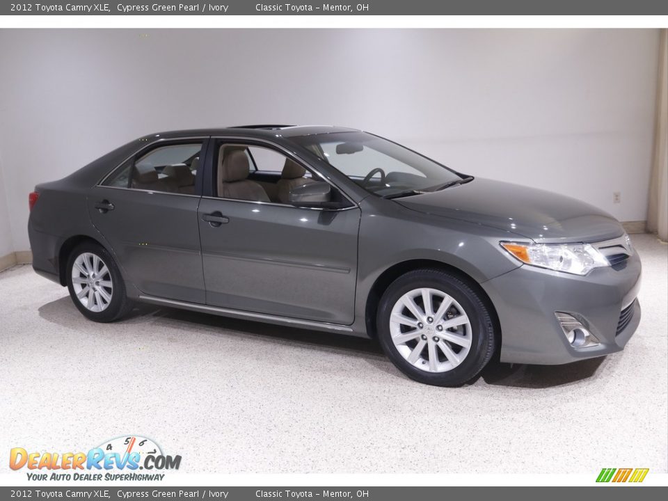 2012 Toyota Camry XLE Cypress Green Pearl / Ivory Photo #1