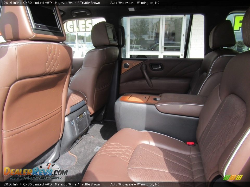 Rear Seat of 2016 Infiniti QX80 Limited AWD Photo #12