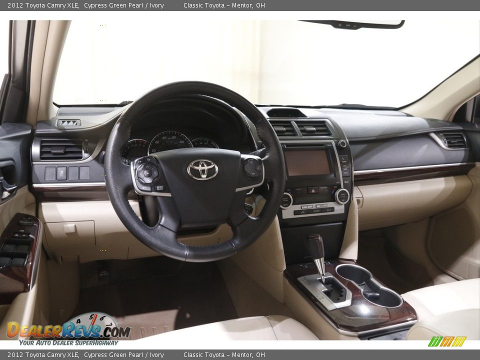 2012 Toyota Camry XLE Cypress Green Pearl / Ivory Photo #6