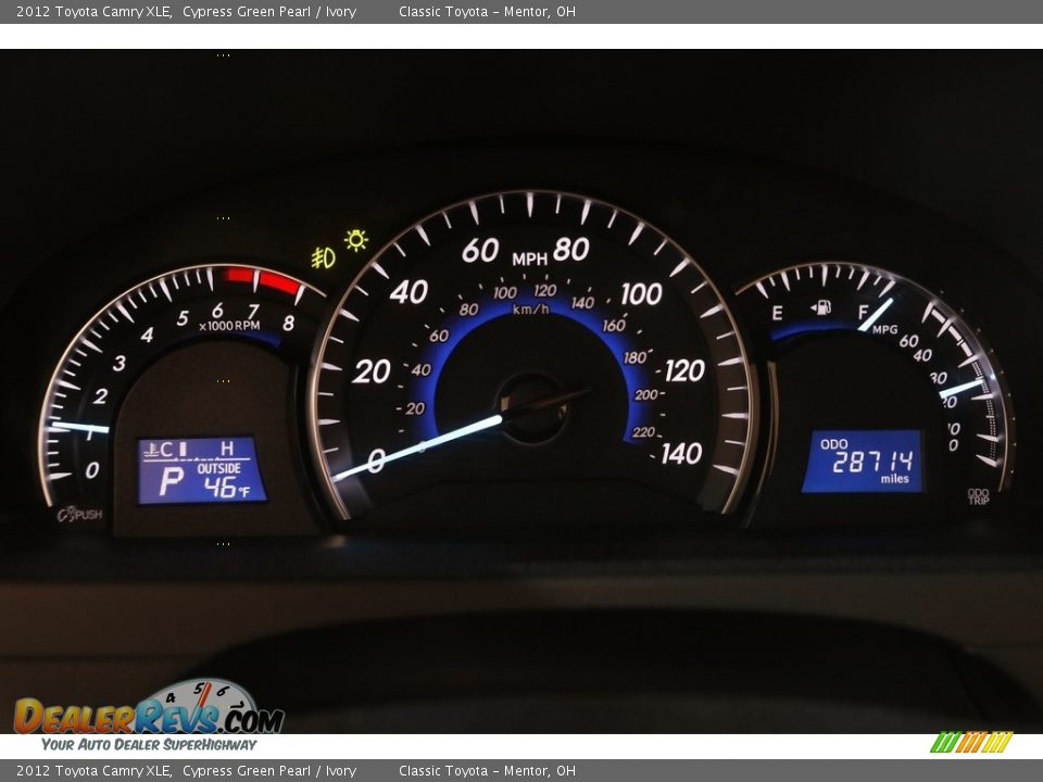 2012 Toyota Camry XLE Cypress Green Pearl / Ivory Photo #8