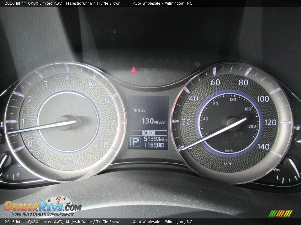 2016 Infiniti QX80 Limited AWD Gauges Photo #16
