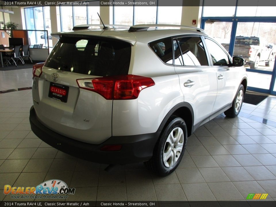 2014 Toyota RAV4 LE Classic Silver Metallic / Ash Photo #7