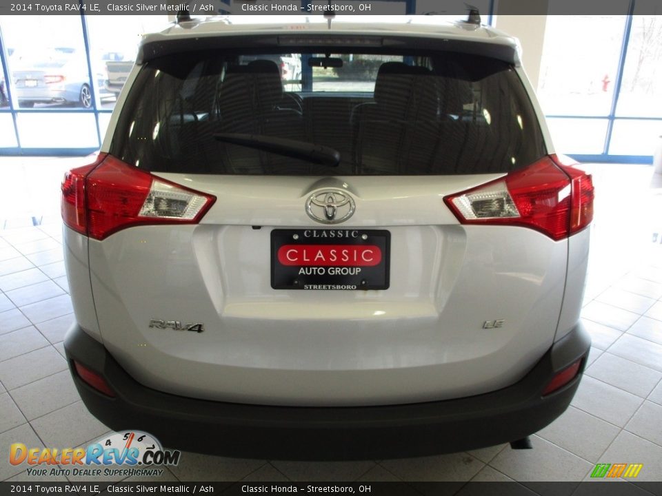 2014 Toyota RAV4 LE Classic Silver Metallic / Ash Photo #8