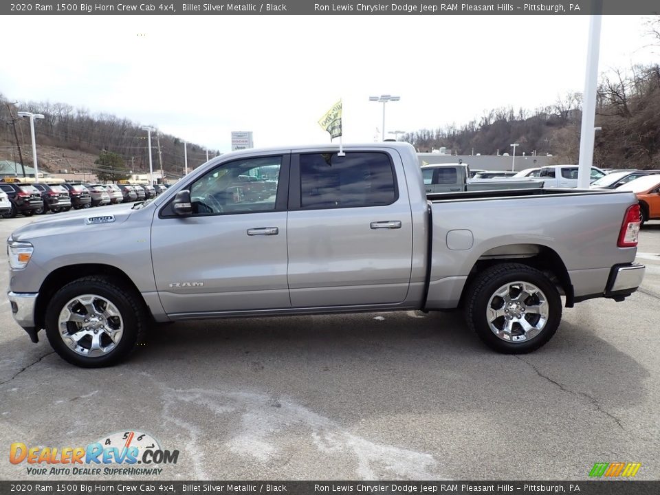 2020 Ram 1500 Big Horn Crew Cab 4x4 Billet Silver Metallic / Black Photo #2