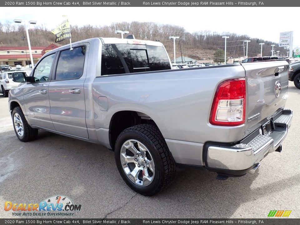 2020 Ram 1500 Big Horn Crew Cab 4x4 Billet Silver Metallic / Black Photo #3