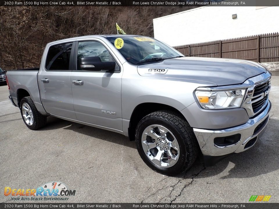 2020 Ram 1500 Big Horn Crew Cab 4x4 Billet Silver Metallic / Black Photo #7