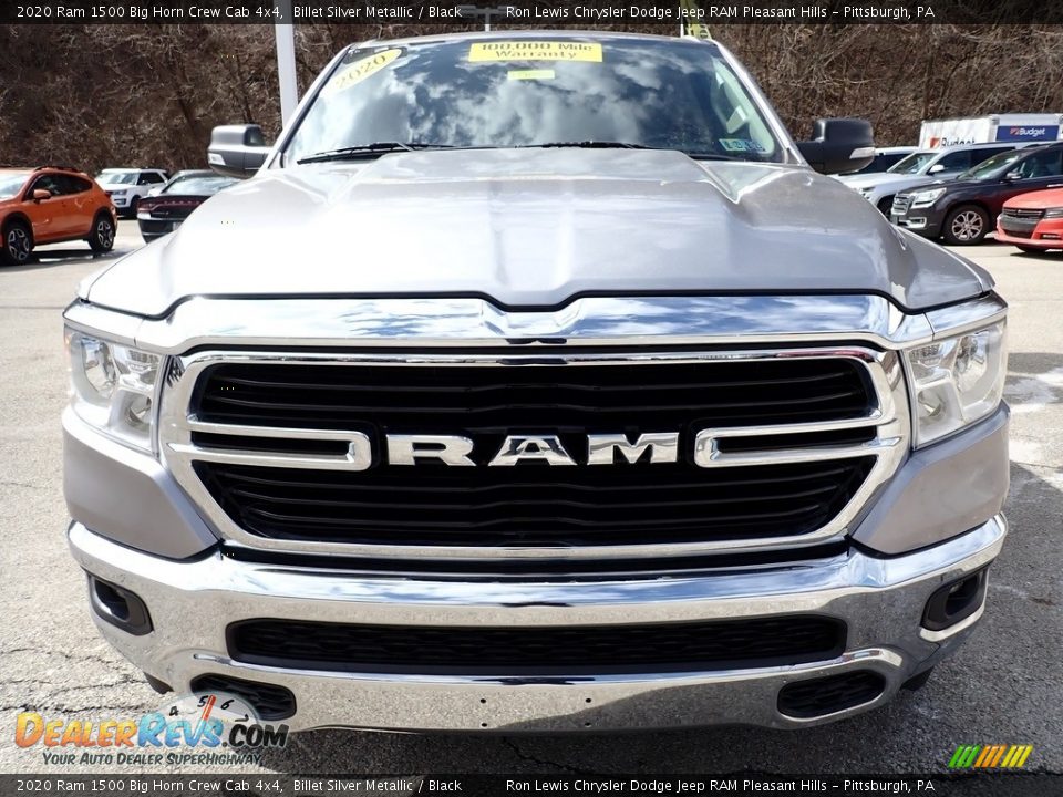 2020 Ram 1500 Big Horn Crew Cab 4x4 Billet Silver Metallic / Black Photo #8