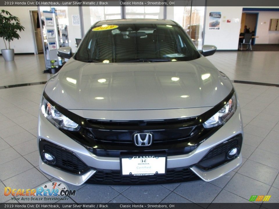 2019 Honda Civic EX Hatchback Lunar Silver Metallic / Black Photo #2