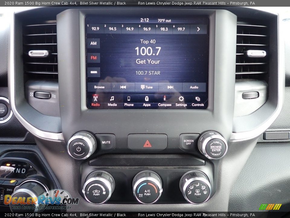 2020 Ram 1500 Big Horn Crew Cab 4x4 Billet Silver Metallic / Black Photo #19