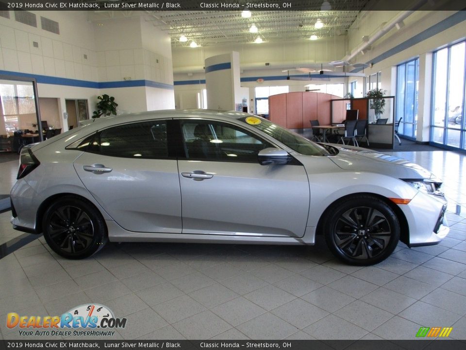 2019 Honda Civic EX Hatchback Lunar Silver Metallic / Black Photo #4