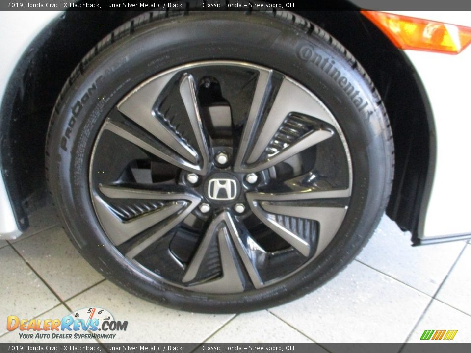 2019 Honda Civic EX Hatchback Lunar Silver Metallic / Black Photo #5