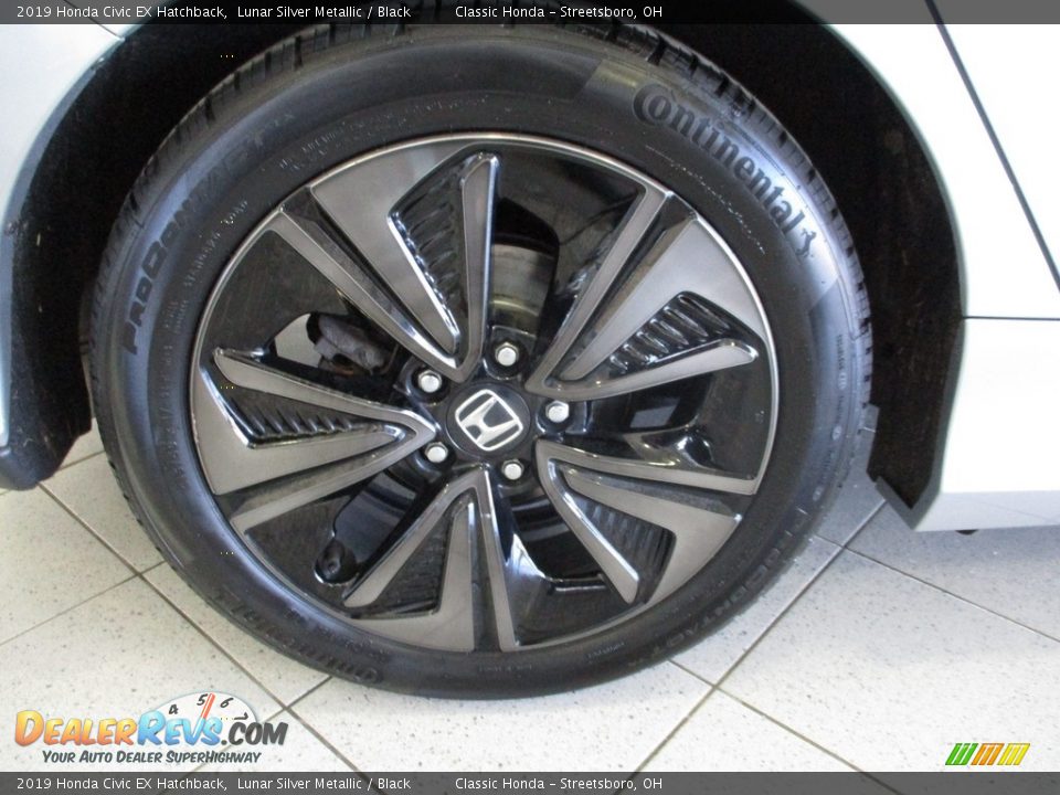 2019 Honda Civic EX Hatchback Lunar Silver Metallic / Black Photo #6