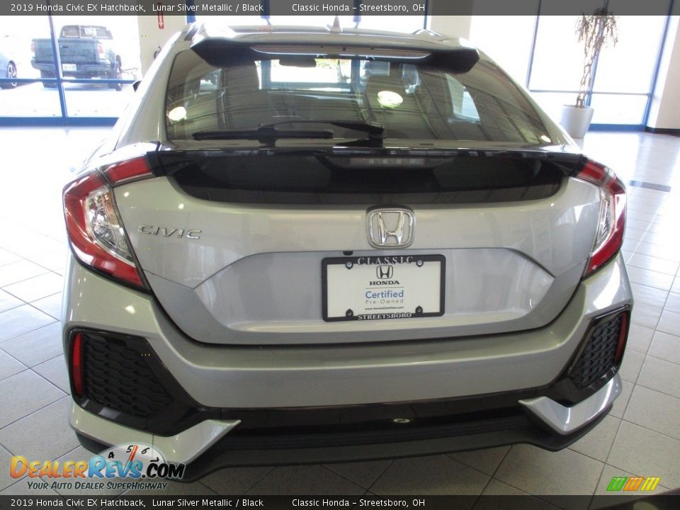 2019 Honda Civic EX Hatchback Lunar Silver Metallic / Black Photo #8