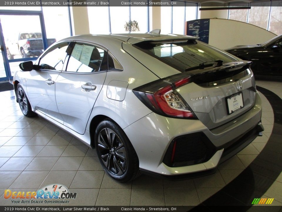 2019 Honda Civic EX Hatchback Lunar Silver Metallic / Black Photo #9