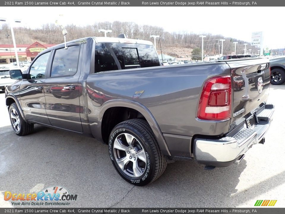 2021 Ram 1500 Laramie Crew Cab 4x4 Granite Crystal Metallic / Black Photo #3