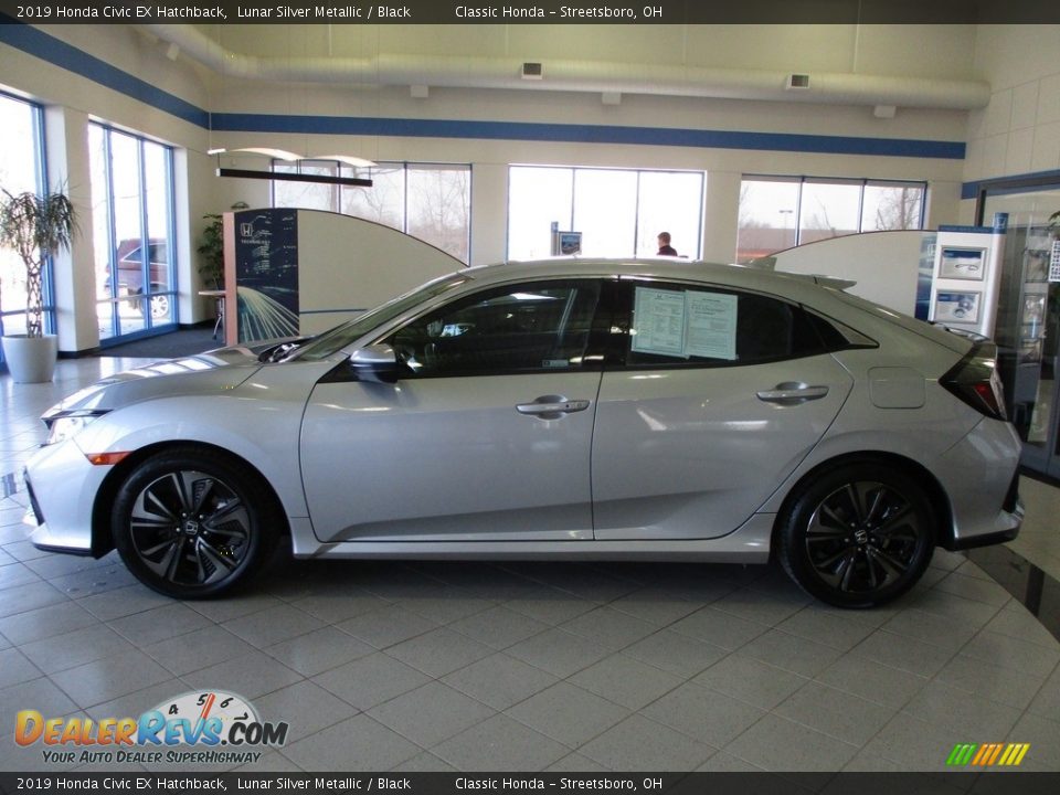 2019 Honda Civic EX Hatchback Lunar Silver Metallic / Black Photo #10