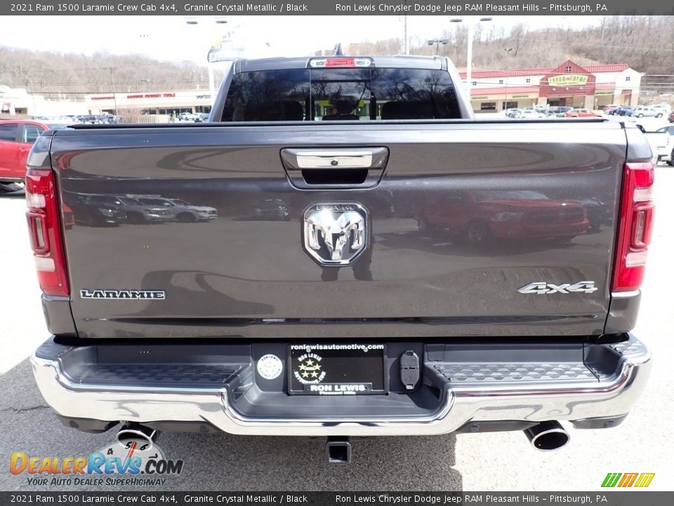 2021 Ram 1500 Laramie Crew Cab 4x4 Granite Crystal Metallic / Black Photo #4