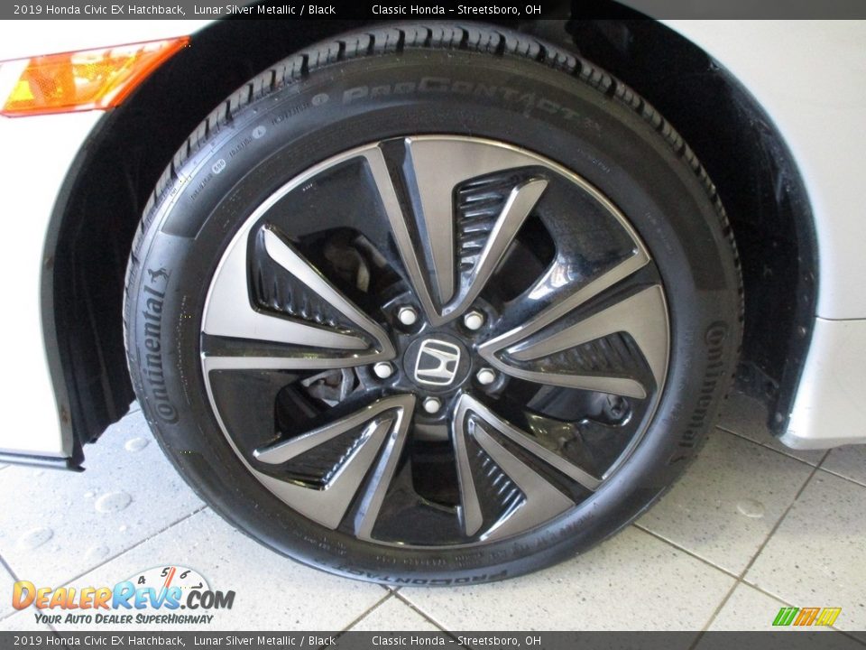 2019 Honda Civic EX Hatchback Lunar Silver Metallic / Black Photo #12