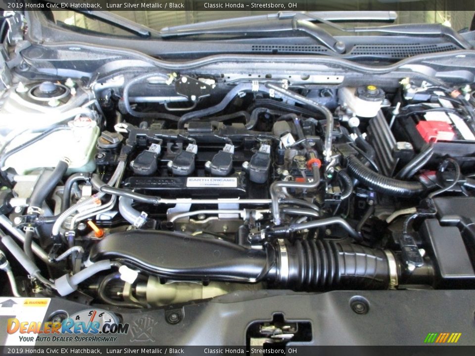 2019 Honda Civic EX Hatchback Lunar Silver Metallic / Black Photo #13