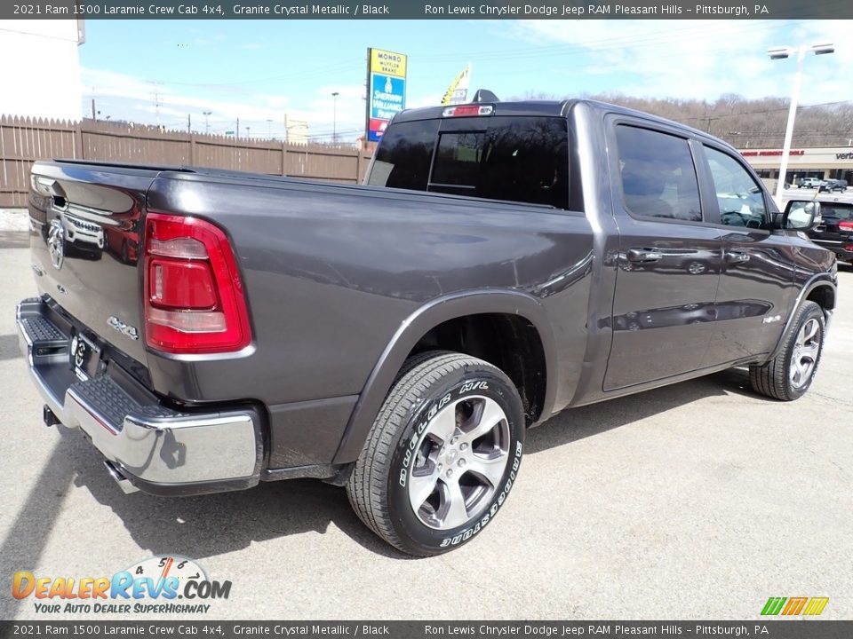 2021 Ram 1500 Laramie Crew Cab 4x4 Granite Crystal Metallic / Black Photo #6