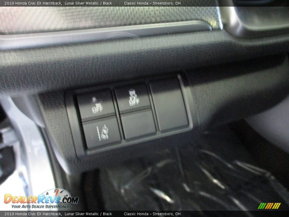 2019 Honda Civic EX Hatchback Lunar Silver Metallic / Black Photo #30