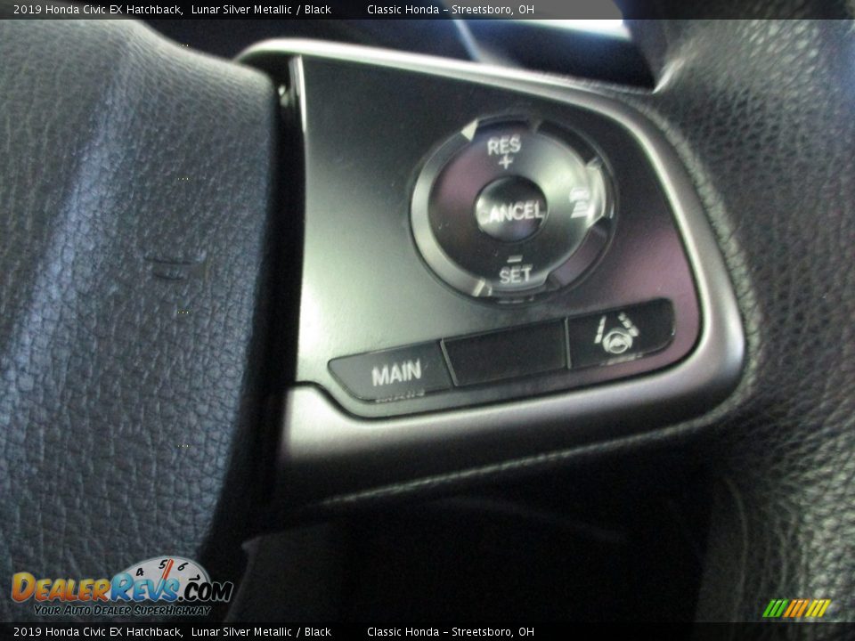 2019 Honda Civic EX Hatchback Lunar Silver Metallic / Black Photo #33