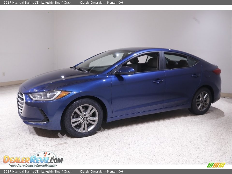 2017 Hyundai Elantra SE Lakeside Blue / Gray Photo #3