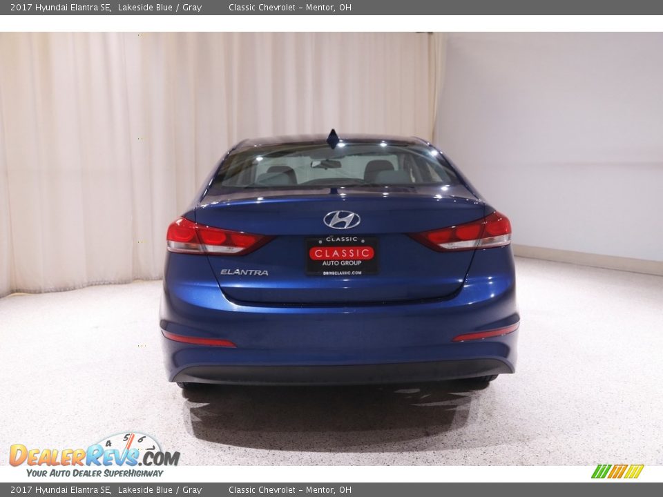 2017 Hyundai Elantra SE Lakeside Blue / Gray Photo #17