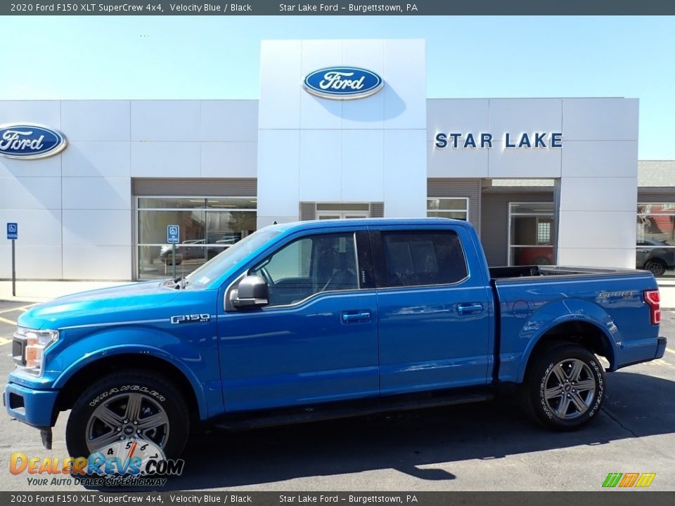 2020 Ford F150 XLT SuperCrew 4x4 Velocity Blue / Black Photo #1