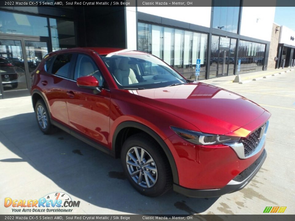 2022 Mazda CX-5 S Select AWD Soul Red Crystal Metallic / Silk Beige Photo #1
