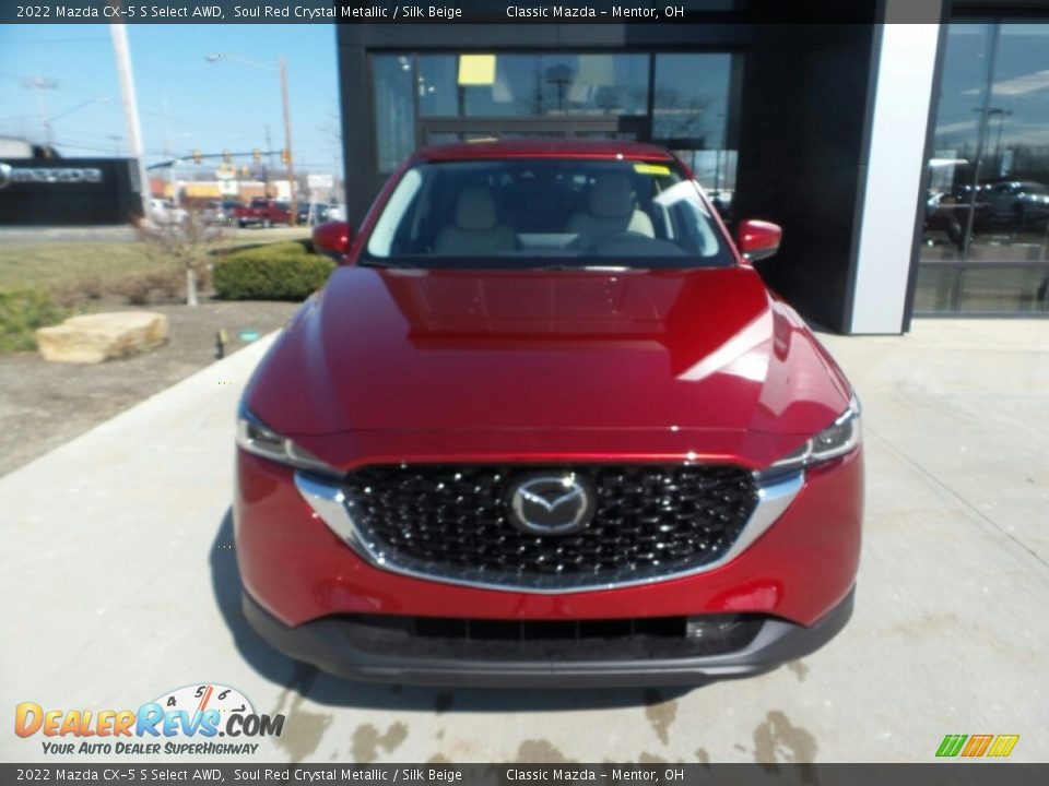 2022 Mazda CX-5 S Select AWD Soul Red Crystal Metallic / Silk Beige Photo #2