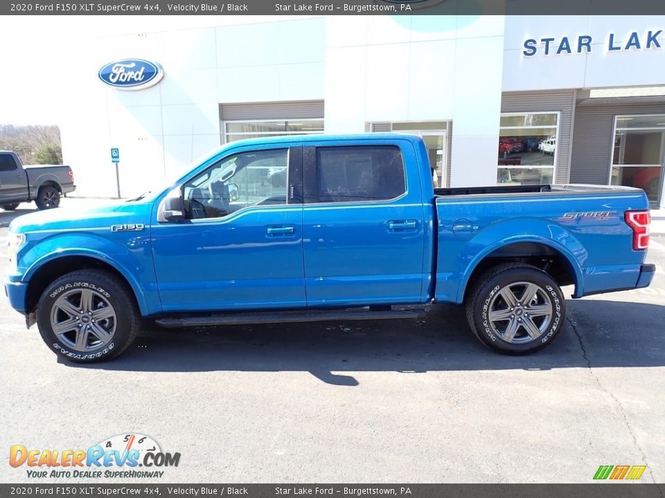 2020 Ford F150 XLT SuperCrew 4x4 Velocity Blue / Black Photo #2