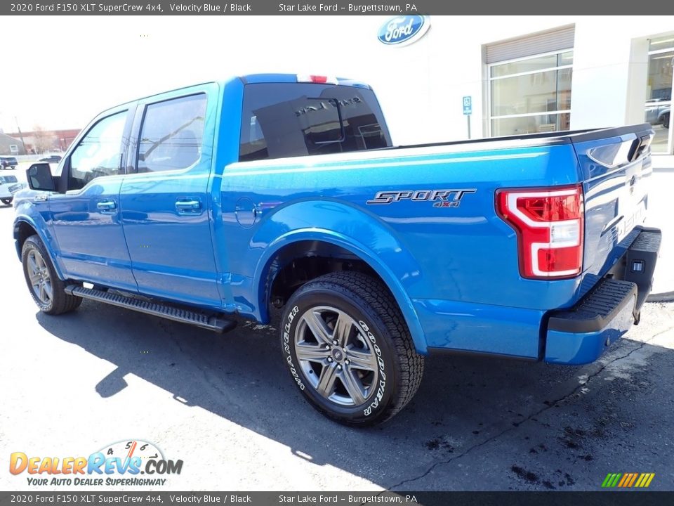 2020 Ford F150 XLT SuperCrew 4x4 Velocity Blue / Black Photo #3