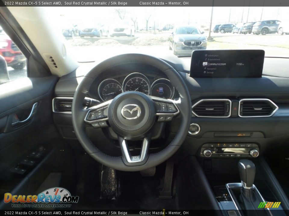 2022 Mazda CX-5 S Select AWD Soul Red Crystal Metallic / Silk Beige Photo #4