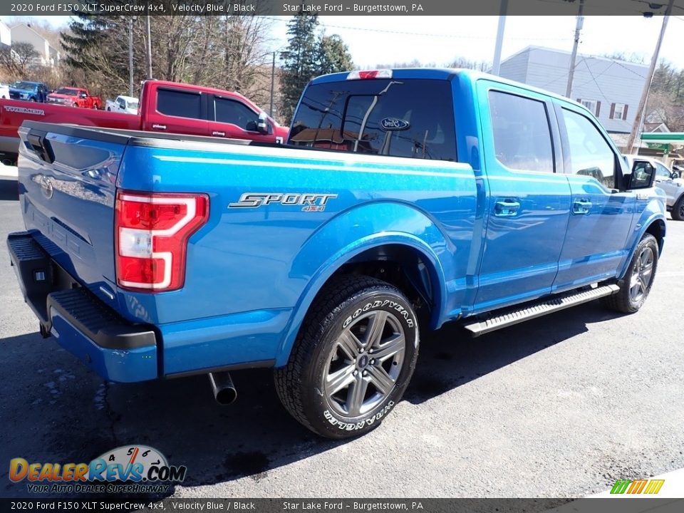 2020 Ford F150 XLT SuperCrew 4x4 Velocity Blue / Black Photo #5