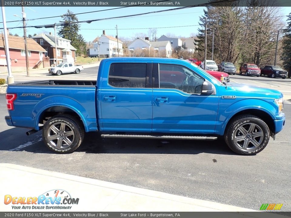 2020 Ford F150 XLT SuperCrew 4x4 Velocity Blue / Black Photo #6