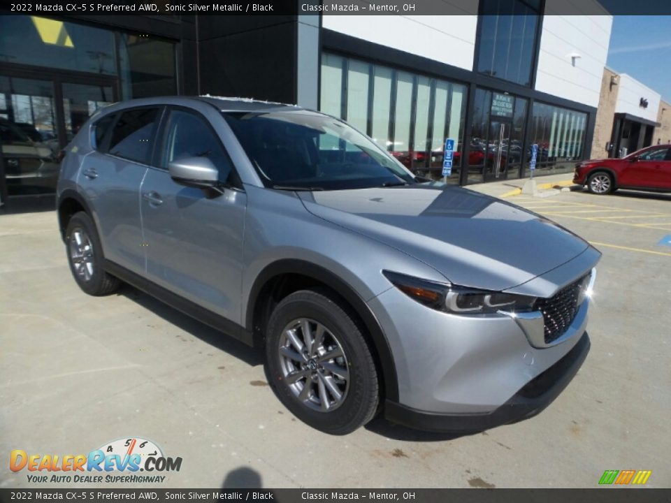 2022 Mazda CX-5 S Preferred AWD Sonic Silver Metallic / Black Photo #1