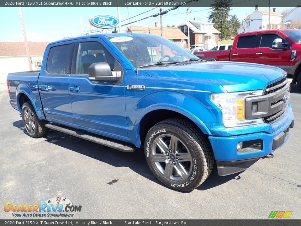 2020 Ford F150 XLT SuperCrew 4x4 Velocity Blue / Black Photo #7