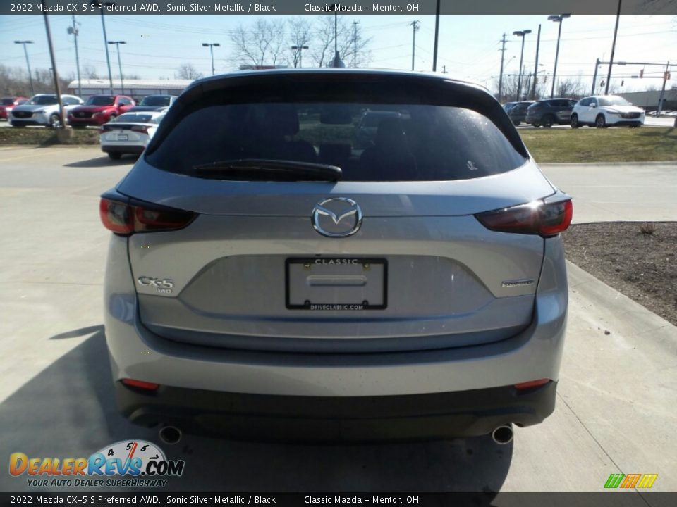 2022 Mazda CX-5 S Preferred AWD Sonic Silver Metallic / Black Photo #5