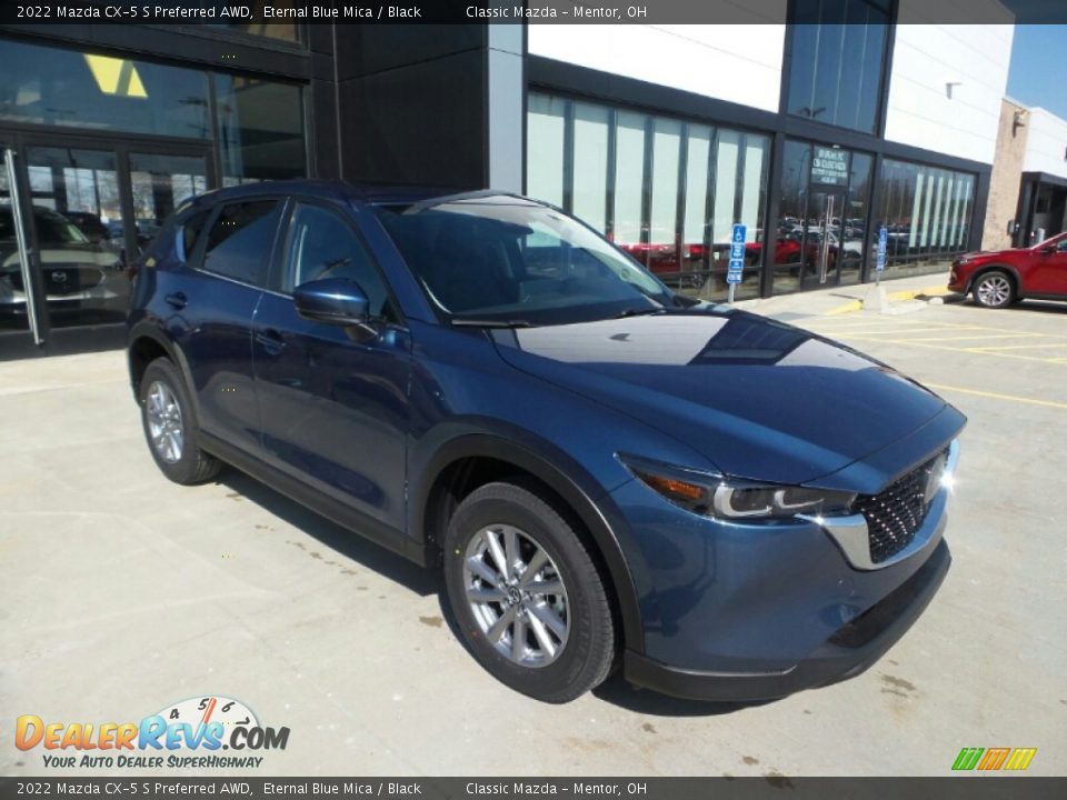 2022 Mazda CX-5 S Preferred AWD Eternal Blue Mica / Black Photo #1
