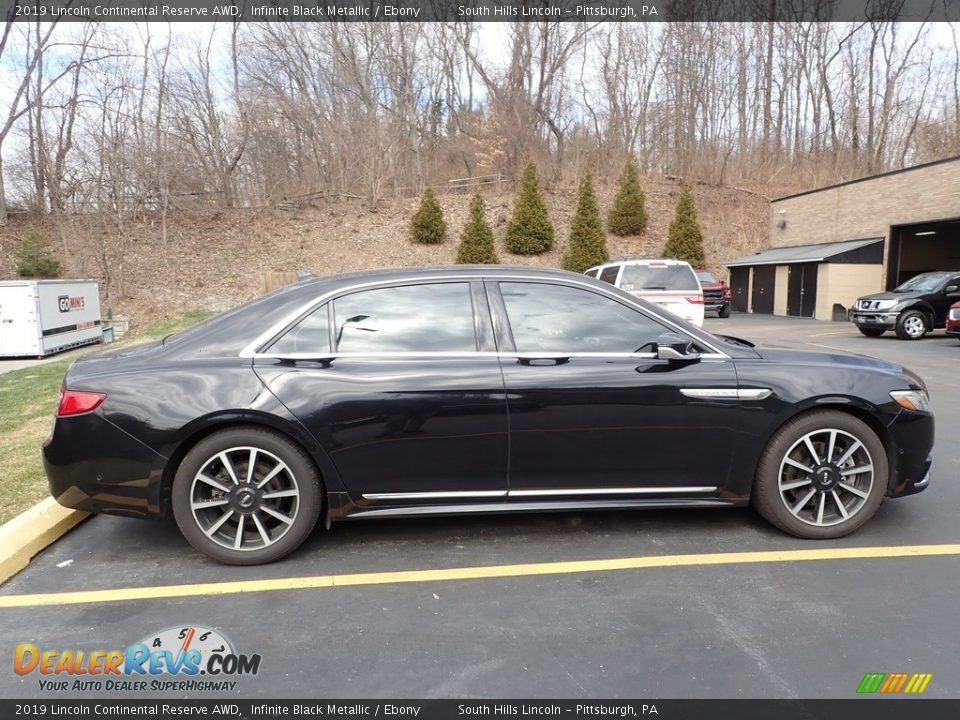 2019 Lincoln Continental Reserve AWD Infinite Black Metallic / Ebony Photo #3